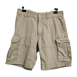 VTG Polo Ralph Lauren Cargo Classic Length Shorts‎ Men's 36 Tan 9" Inseam Casual